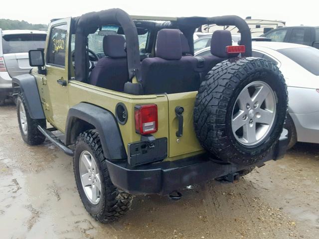 1C4AJWAG8DL684610 - 2013 JEEP WRANGLER S GREEN photo 3