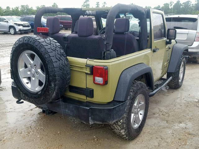 1C4AJWAG8DL684610 - 2013 JEEP WRANGLER S GREEN photo 4