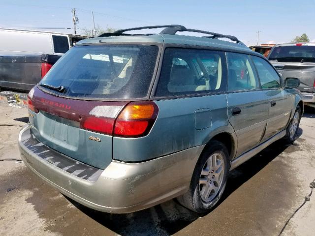 4S3BH675237614615 - 2003 SUBARU LEGACY OUT GREEN photo 4