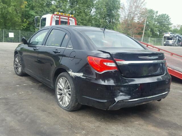 1C3CCBAB7CN248984 - 2012 CHRYSLER 200 LX BLACK photo 3