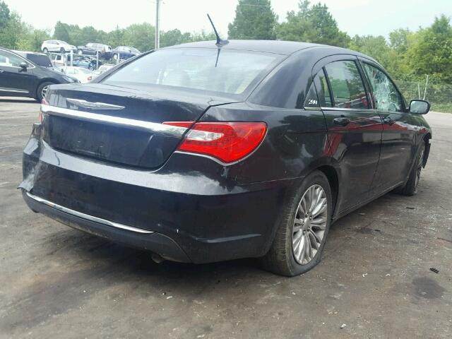 1C3CCBAB7CN248984 - 2012 CHRYSLER 200 LX BLACK photo 4