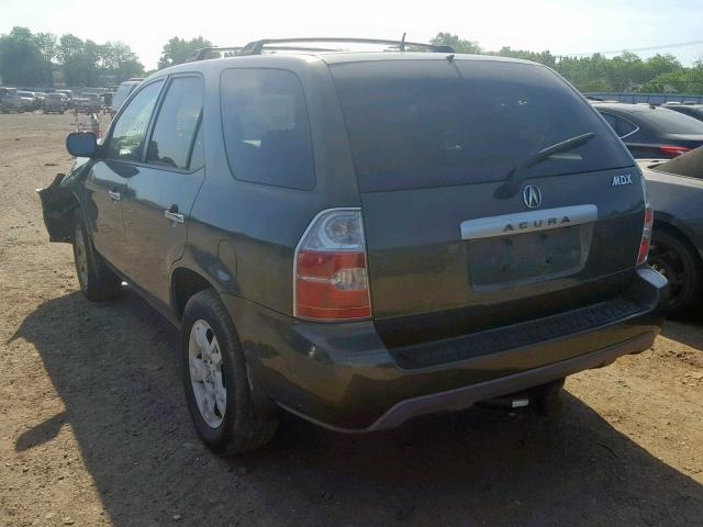 2HNYD18876H521075 - 2006 ACURA MDX TOURIN GREEN photo 3