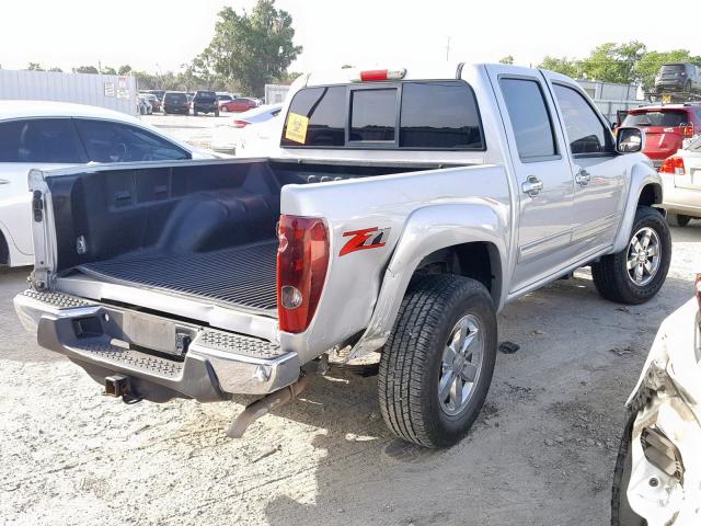 1GCHSDFE4C8147693 - 2012 CHEVROLET COLORADO L SILVER photo 4