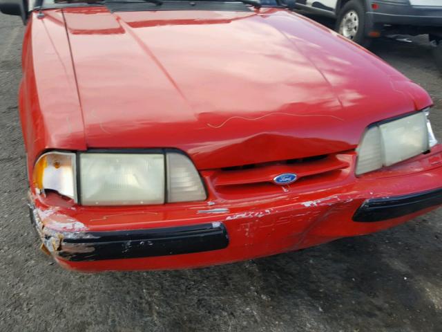 1FACP44E5MF184124 - 1991 FORD MUSTANG LX RED photo 7