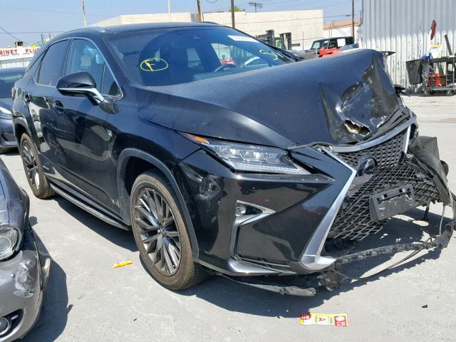 2T2BGMCA6JC026864 - 2018 LEXUS RX 450H BLACK photo 1