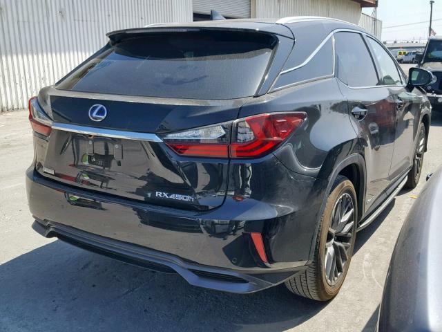 2T2BGMCA6JC026864 - 2018 LEXUS RX 450H BLACK photo 4