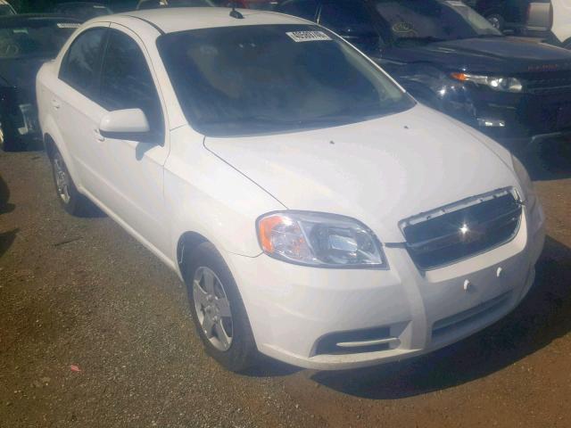 KL1TD5DE4BB191621 - 2011 CHEVROLET AVEO LS WHITE photo 1