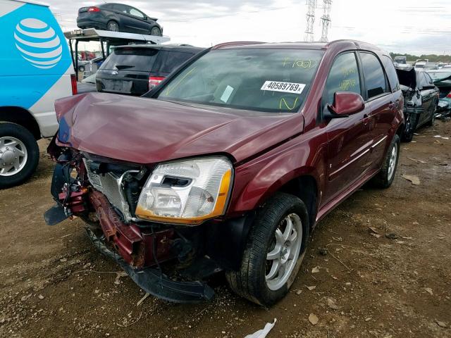 2CNDL937686066332 - 2008 CHEVROLET EQUINOX SP MAROON photo 2