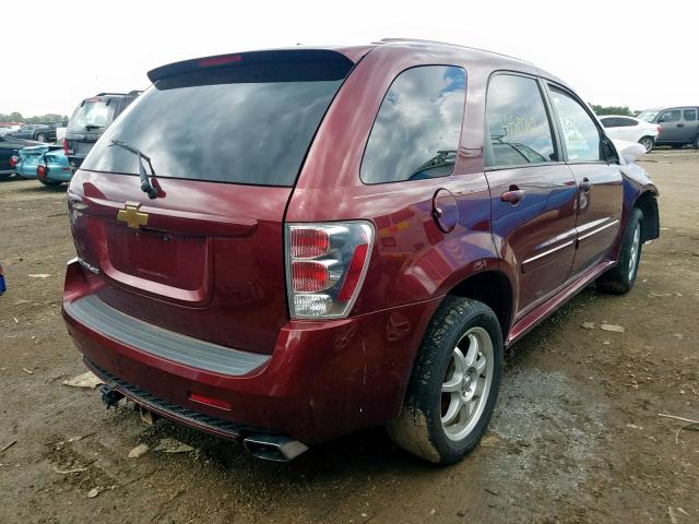 2CNDL937686066332 - 2008 CHEVROLET EQUINOX SP MAROON photo 4