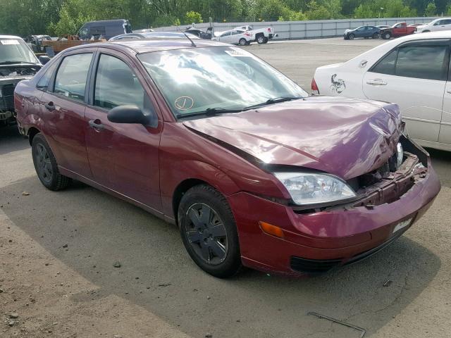 1FAFP34N27W355164 - 2007 FORD FOCUS ZX4 MAROON photo 1