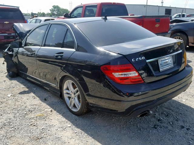 WDDGF4HB4ER305326 - 2014 MERCEDES-BENZ C 250 BLACK photo 3