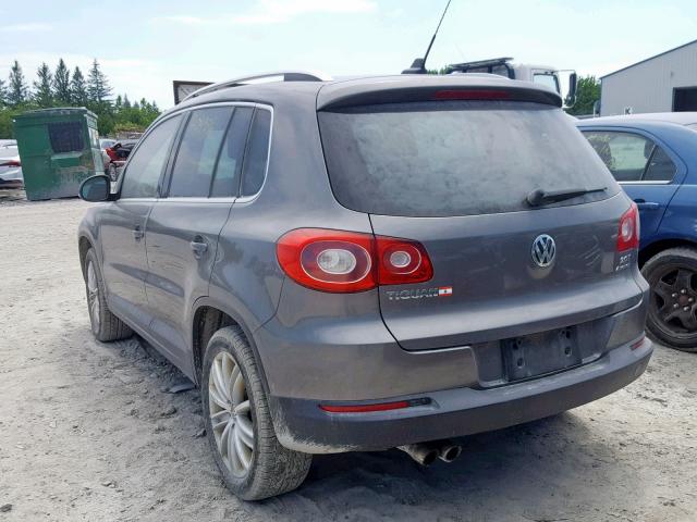 WVGBV75N79W528048 - 2009 VOLKSWAGEN TIGUAN SE GRAY photo 3