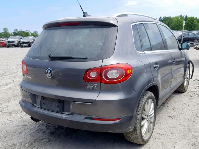 WVGBV75N79W528048 - 2009 VOLKSWAGEN TIGUAN SE GRAY photo 4