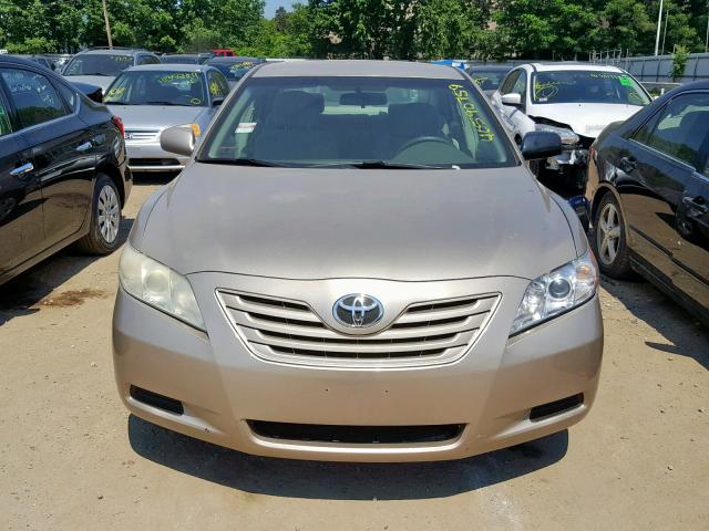 4T1BE46K57U054547 - 2007 TOYOTA CAMRY NEW GOLD photo 9