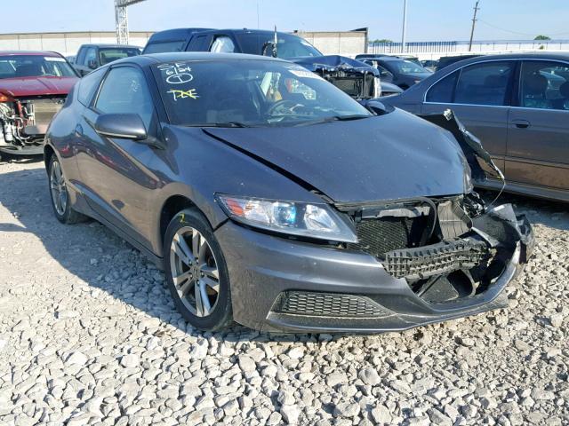 JHMZF1D48DS001236 - 2013 HONDA CR-Z GRAY photo 1