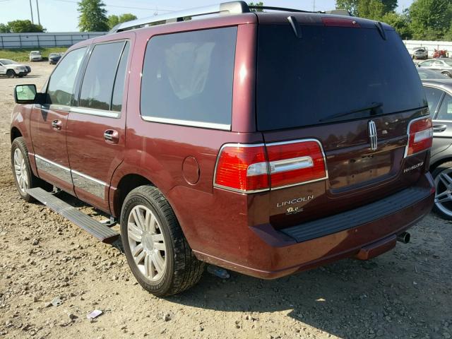 5LMJJ2J50CEL05134 - 2012 LINCOLN NAVIGATOR 勃艮第红 照片 3