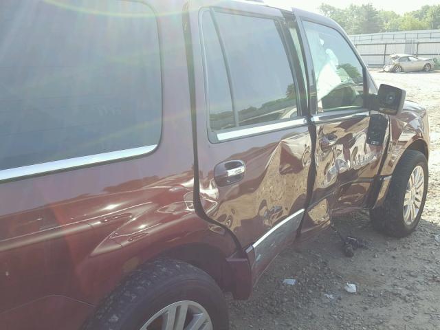 5LMJJ2J50CEL05134 - 2012 LINCOLN NAVIGATOR 勃艮第红 照片 9