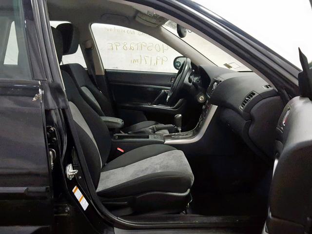 4S4BP61C367319601 - 2006 SUBARU LEGACY OUT BLACK photo 5