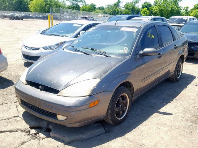 1FAFP38362W341155 - 2002 FORD FOCUS ZTS GRAY photo 2