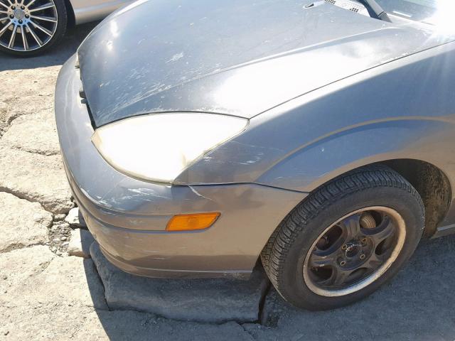 1FAFP38362W341155 - 2002 FORD FOCUS ZTS GRAY photo 9