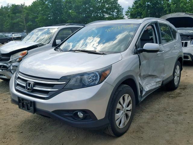 2HKRM4H73CH600927 - 2012 HONDA CR-V EXL SILVER photo 2