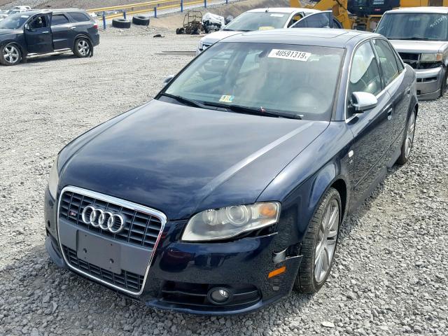 WAUGL78E07A108134 - 2007 AUDI NEW S4 QUA BLUE photo 2