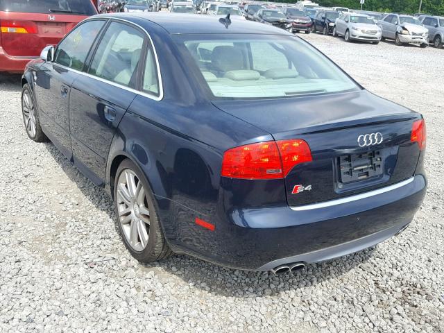 WAUGL78E07A108134 - 2007 AUDI NEW S4 QUA BLUE photo 3