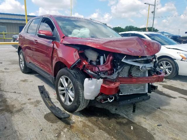 2FMPK4J81JBC24913 - 2018 FORD EDGE SEL BURGUNDY photo 1