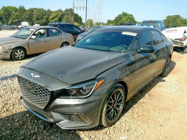 KMHGN4JB3JU243010 - 2018 GENESIS G80 SPORT BLACK photo 2