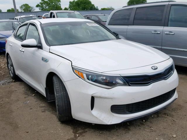 KNAGU4LCXH5004536 - 2017 KIA OPTIMA HYB WHITE photo 1