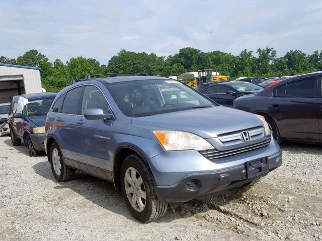 JHLRE48777C075615 - 2007 HONDA CR-V EXL BLUE photo 1