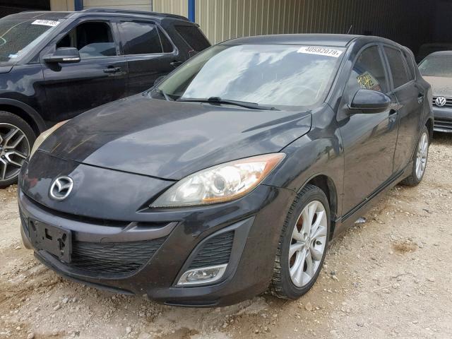 JM1BL1K60B1377724 - 2011 MAZDA 3 S BLACK photo 2