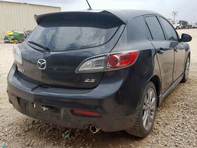 JM1BL1K60B1377724 - 2011 MAZDA 3 S BLACK photo 4