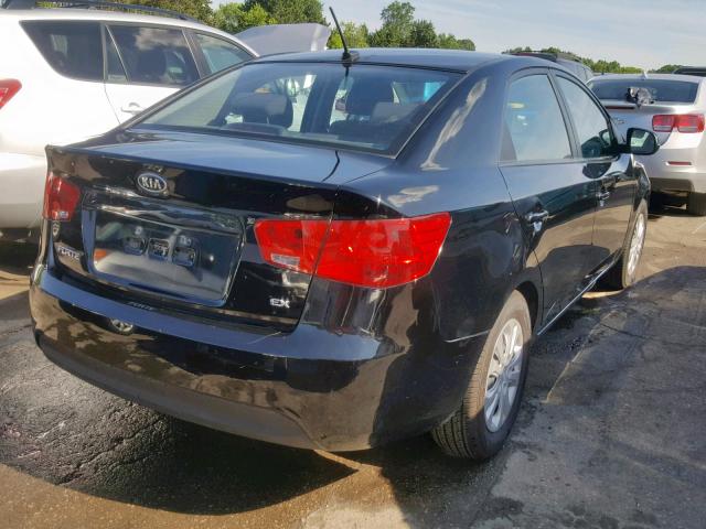 KNAFU4A27D5672682 - 2013 KIA FORTE EX BLACK photo 4