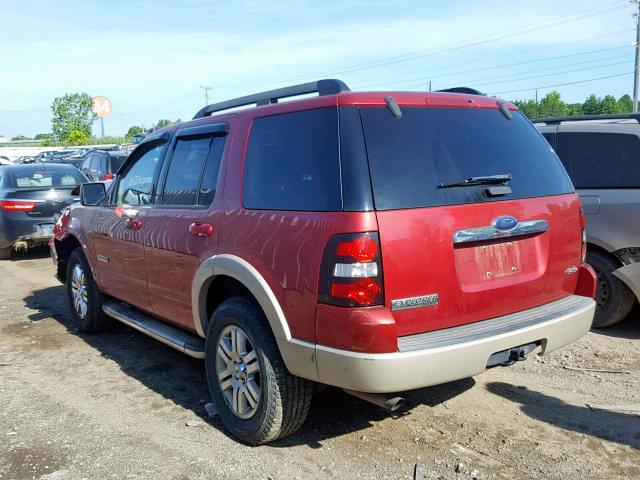 1FMEU74E68UA00643 - 2008 FORD EXPLORER E RED photo 3