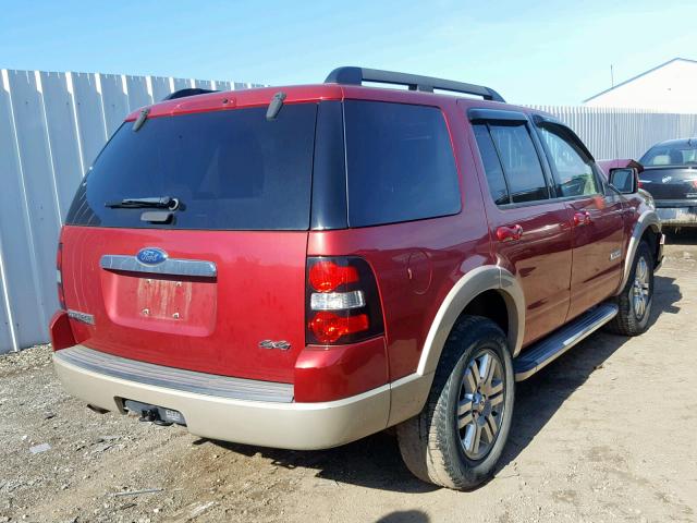 1FMEU74E68UA00643 - 2008 FORD EXPLORER E RED photo 4