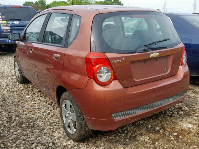 KL1TD6DE0BB215208 - 2011 CHEVROLET AVEO LS BROWN photo 3