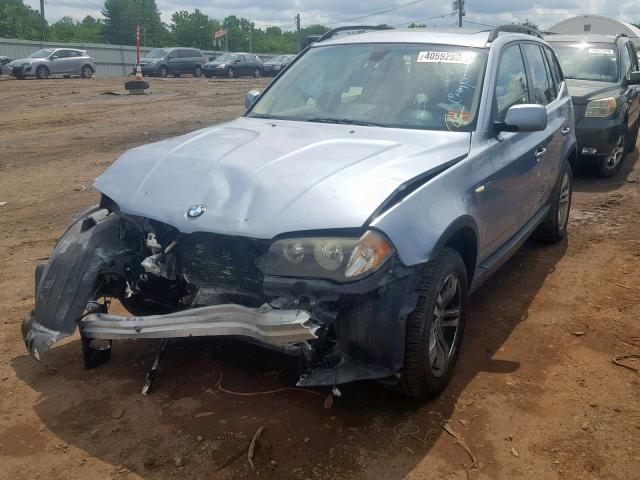 WBXPA93426WG84317 - 2006 BMW X3 3.0I BLUE photo 2