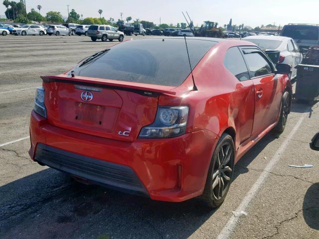JTKJF5C75E3086896 - 2014 TOYOTA SCION TC წითელი ფოტო 4