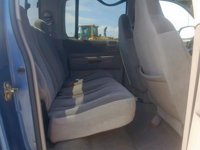 1D7HG38N84S740069 - 2004 DODGE DAKOTA QUA BLUE photo 6