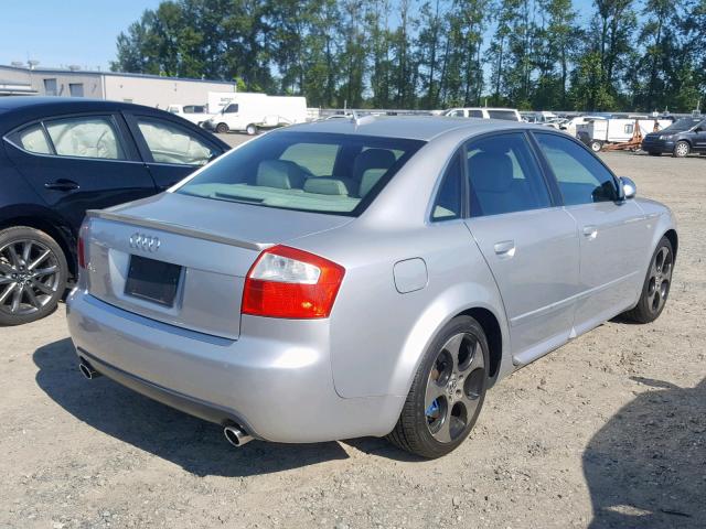 WAUPL68E75A080095 - 2005 AUDI S4 SILVER photo 4