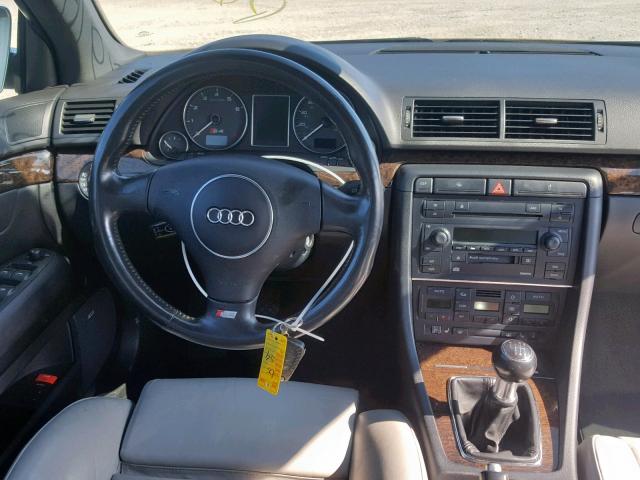 WAUPL68E75A080095 - 2005 AUDI S4 SILVER photo 9