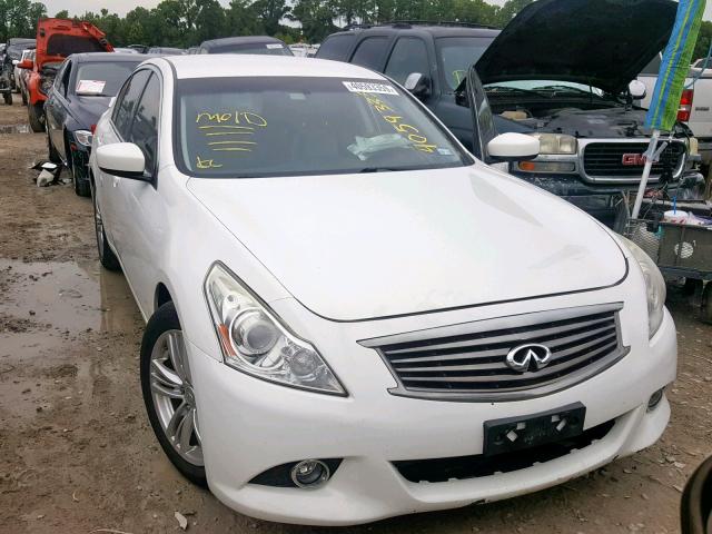 JN1CV6AP8DM302974 - 2013 INFINITI G37 BASE WHITE photo 1