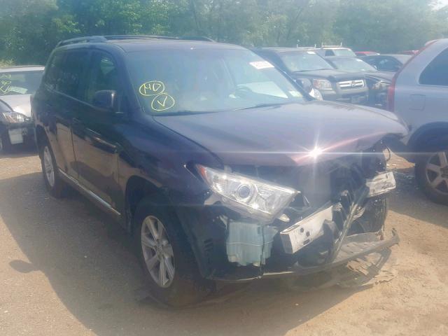 5TDBK3EH3CS152214 - 2012 TOYOTA HIGHLANDER MAROON photo 1