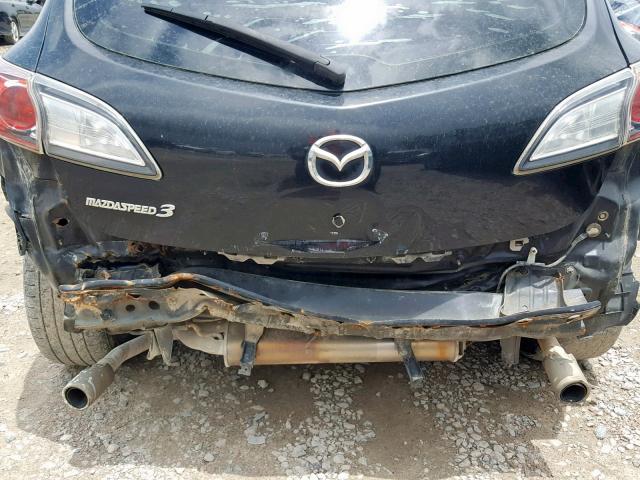 JM1BL1H53A1185209 - 2010 MAZDA 3 S BLACK photo 9