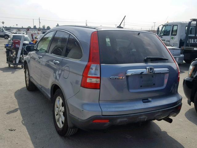 JHLRE38737C022775 - 2007 HONDA CR-V EXL SILVER photo 3