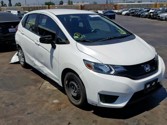 JHMGK5H59GS004244 - 2016 HONDA FIT LX WHITE photo 1