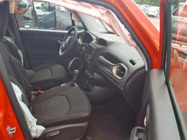 ZACCJBAT3GPD55425 - 2016 JEEP RENEGADE S ORANGE photo 5
