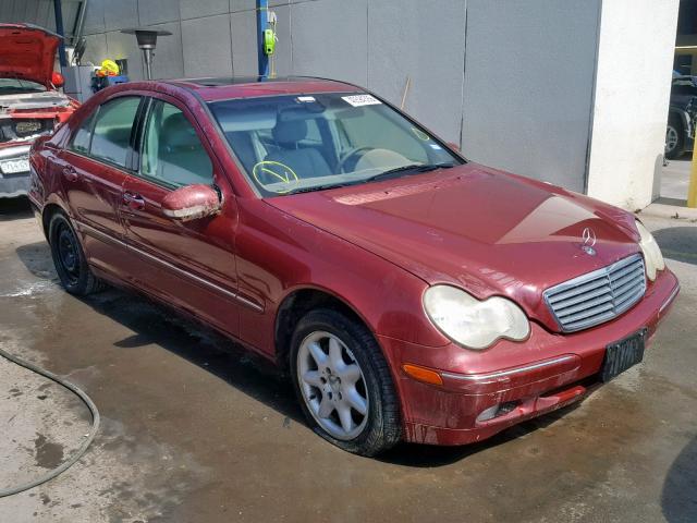 WDBRF64J81F078020 - 2001 MERCEDES-BENZ C 320 MAROON photo 1