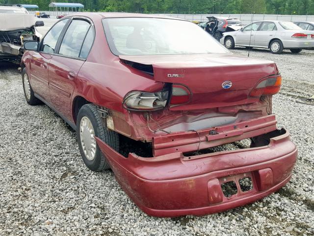 1G1ND52F64M554174 - 2004 CHEVROLET CLASSIC MAROON photo 3